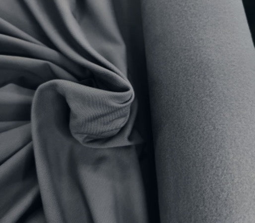 Jersey Gris foncé polaire fluide 200x158cm - tissu jersey - Strasbourg Alsace - Autour du Tissu