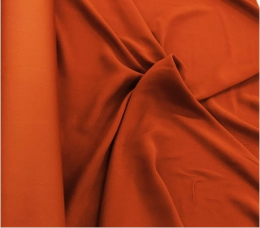 Crêpe orange Zéro Déchet 250x151cm - tissu au mètre - Strasbourg Alsace - Autour du Tissu