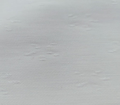 Détail tissu - Brodé étoile crème 100x137cm