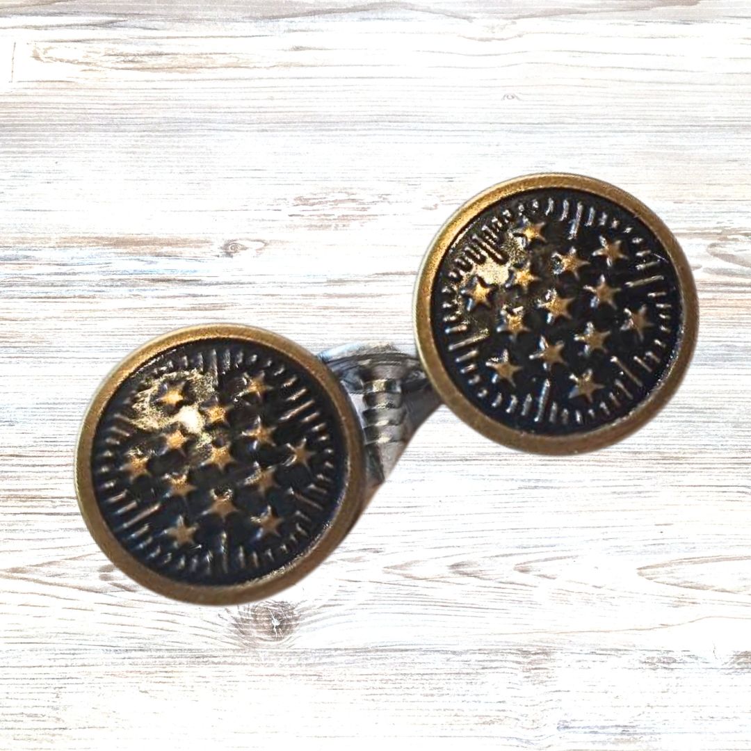 Bouton pour jeans 18 mm en métal couleur - tissu jean - Strasbourg Alsace - Autour du Tissu