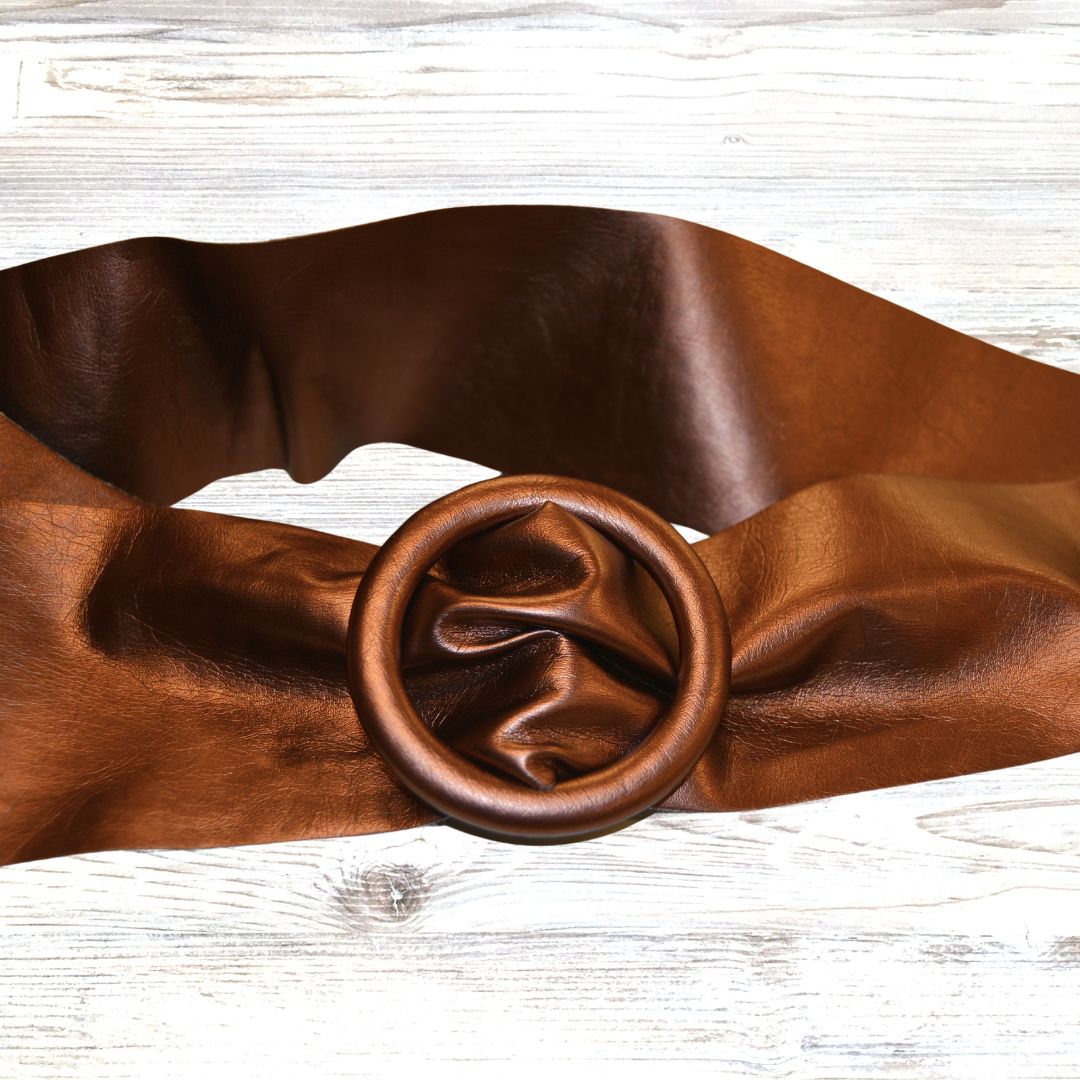 Ceinture 100 cm synthétique imitation cuir large légère - tissu au mètre - Strasbourg Alsace - Autour du Tissu