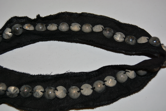 Encolure Devant 3 cm noir col à coudre - tissu au mètre - Strasbourg Alsace - Autour du Tissu