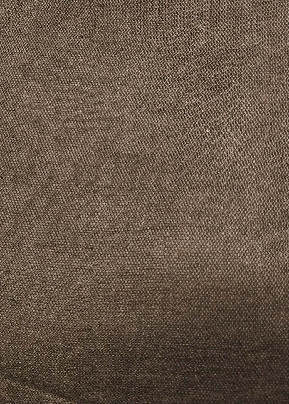 Toile Coton et lin chocolat 300x155 cm - Autour du Tissu