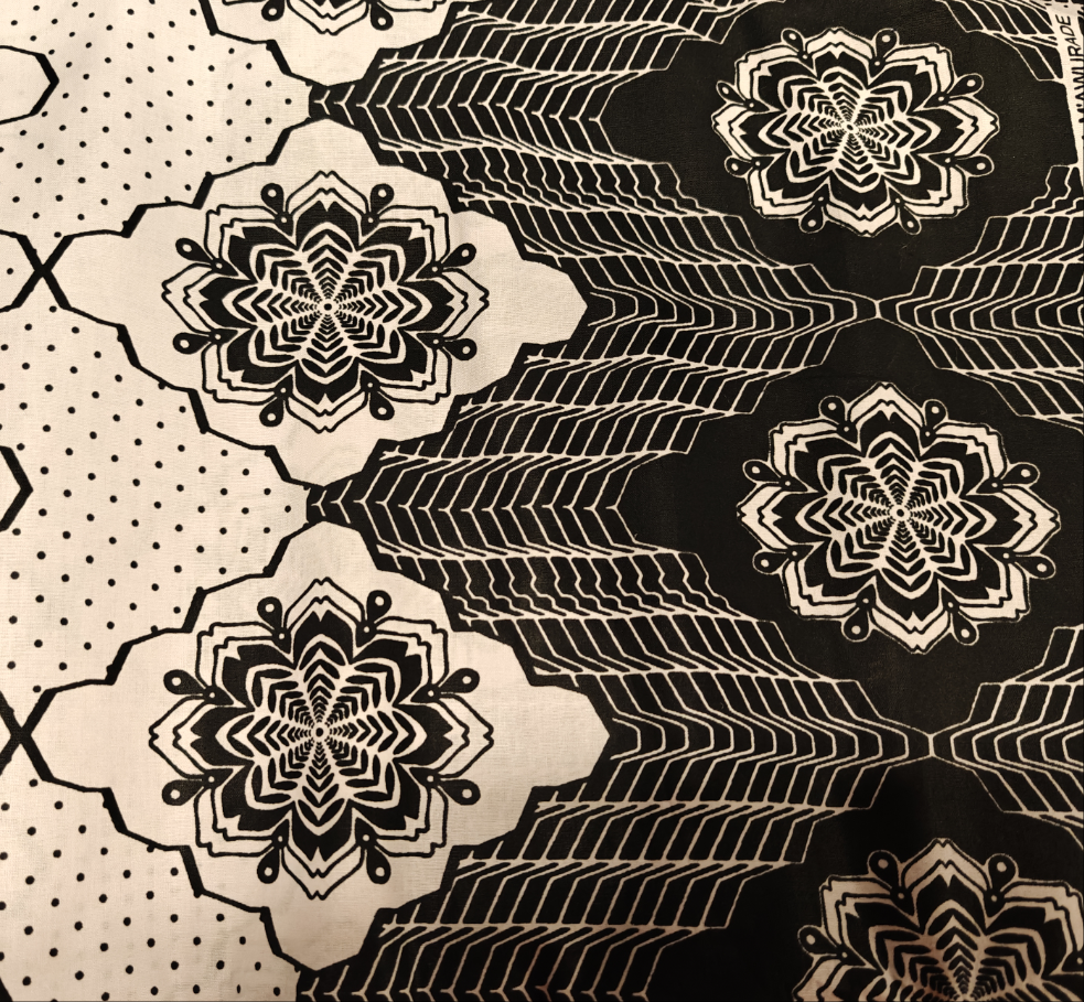 WAX PAGNE COMPLET (6 yards) 548x112cm-Tissu-Autour du Tissu