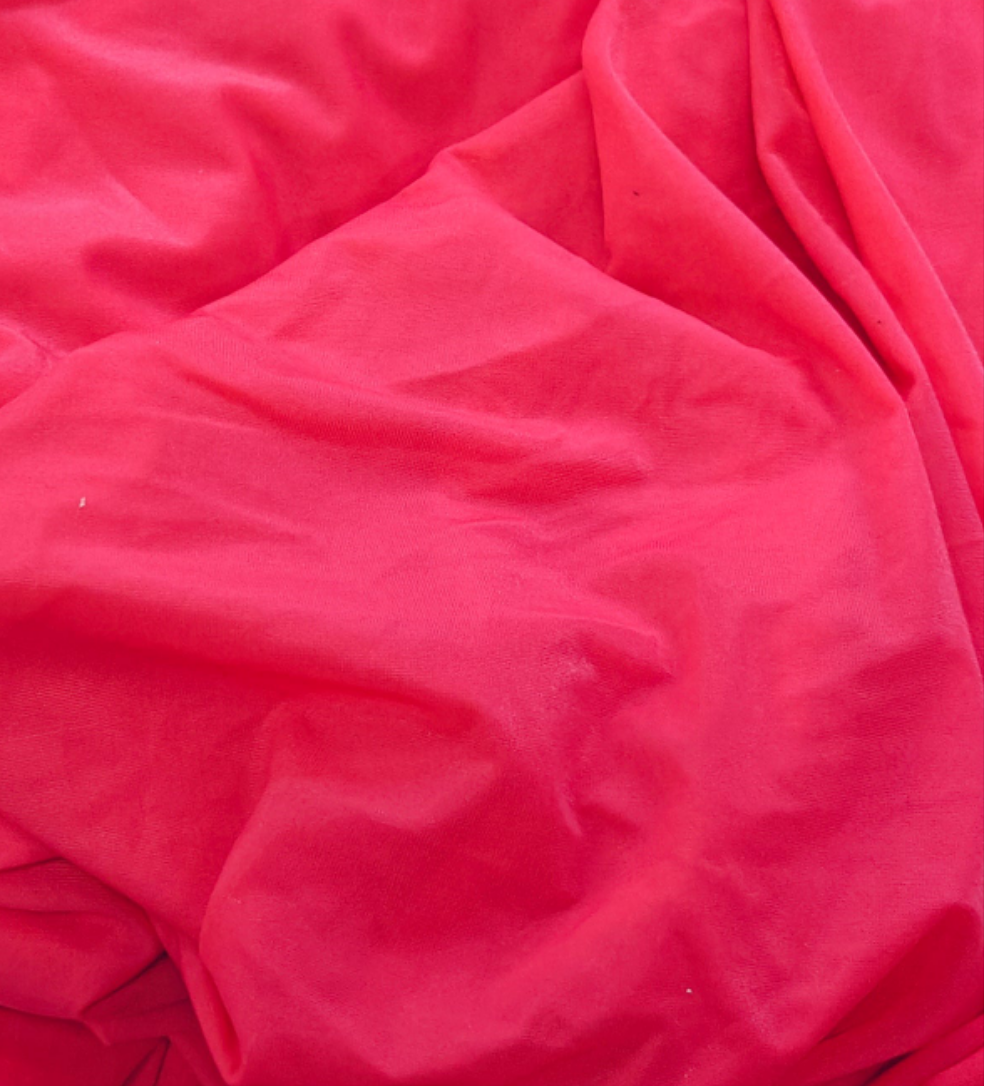 Doublure jersey fin stretch Rose Barbie Coeur 206x166cm - tissu jersey - Strasbourg Alsace - Autour du Tissu