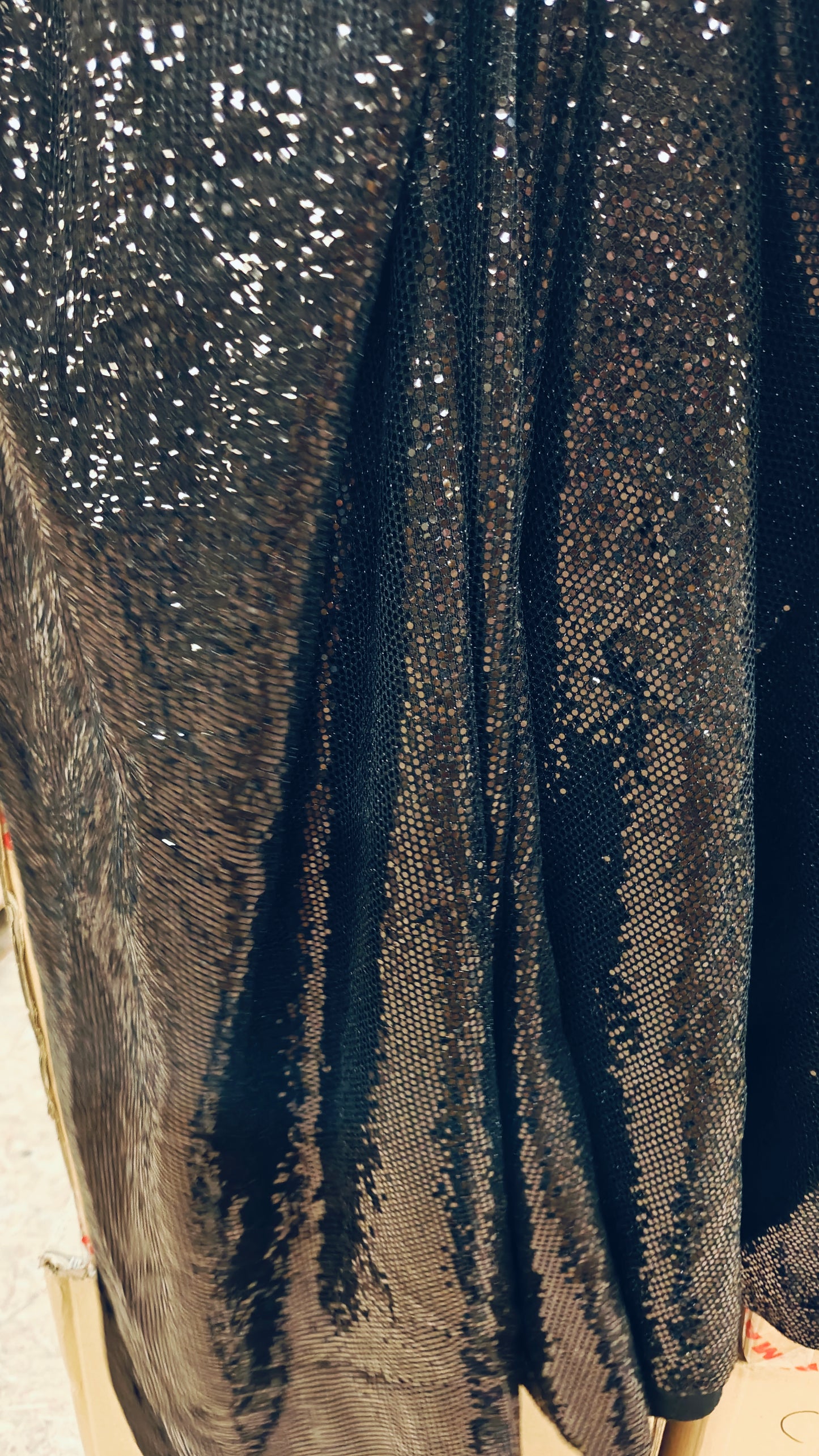 Détail matière tissu noir
