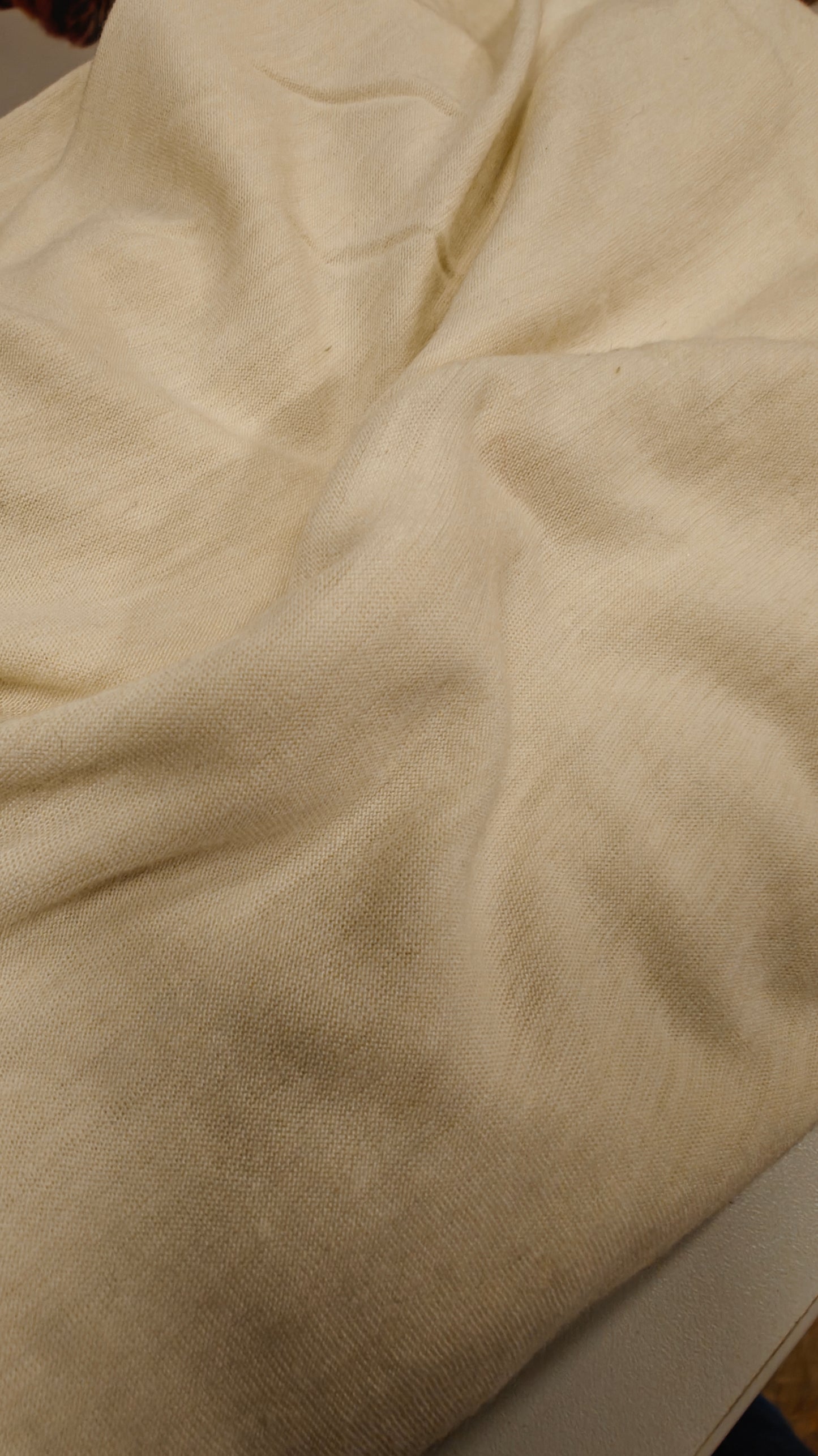 Jersey Coton doux blanc cassé 150x135cm - tissu jersey - Strasbourg Alsace - Autour du Tissu