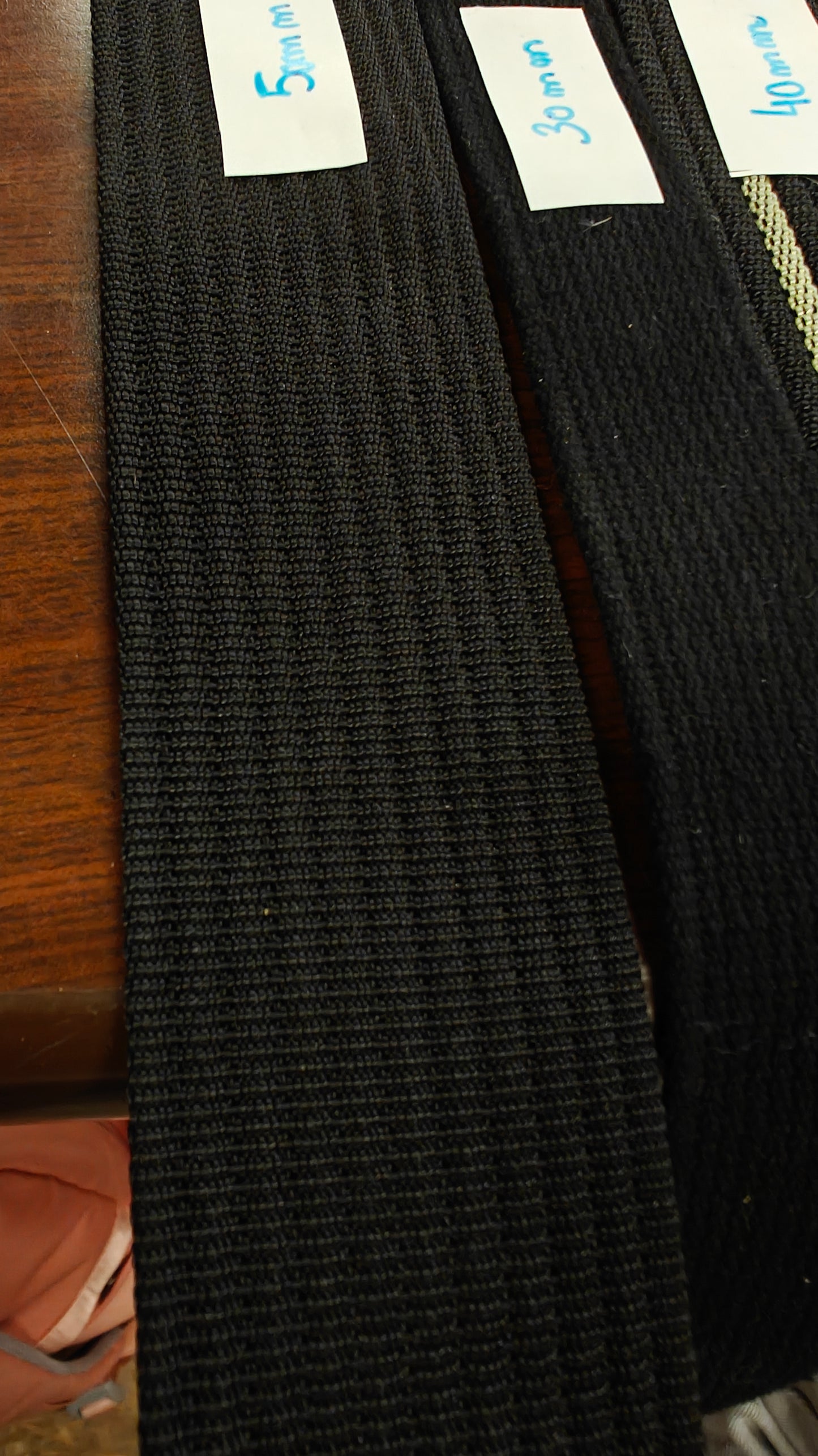 Sangle 50mm Noir Renforcée-Mercerie-Autour du Tissu