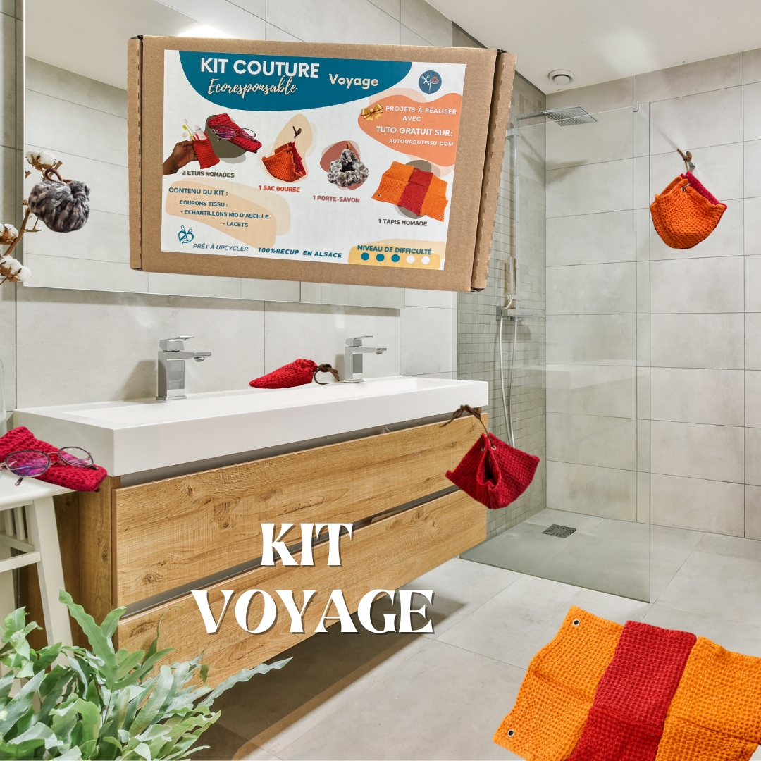 Kit Voyage ! Le KIT pour créer un Sac Bourse, et 3 autres Projets en Moins d'une Heure ! - kit couture - Strasbourg Alsac...