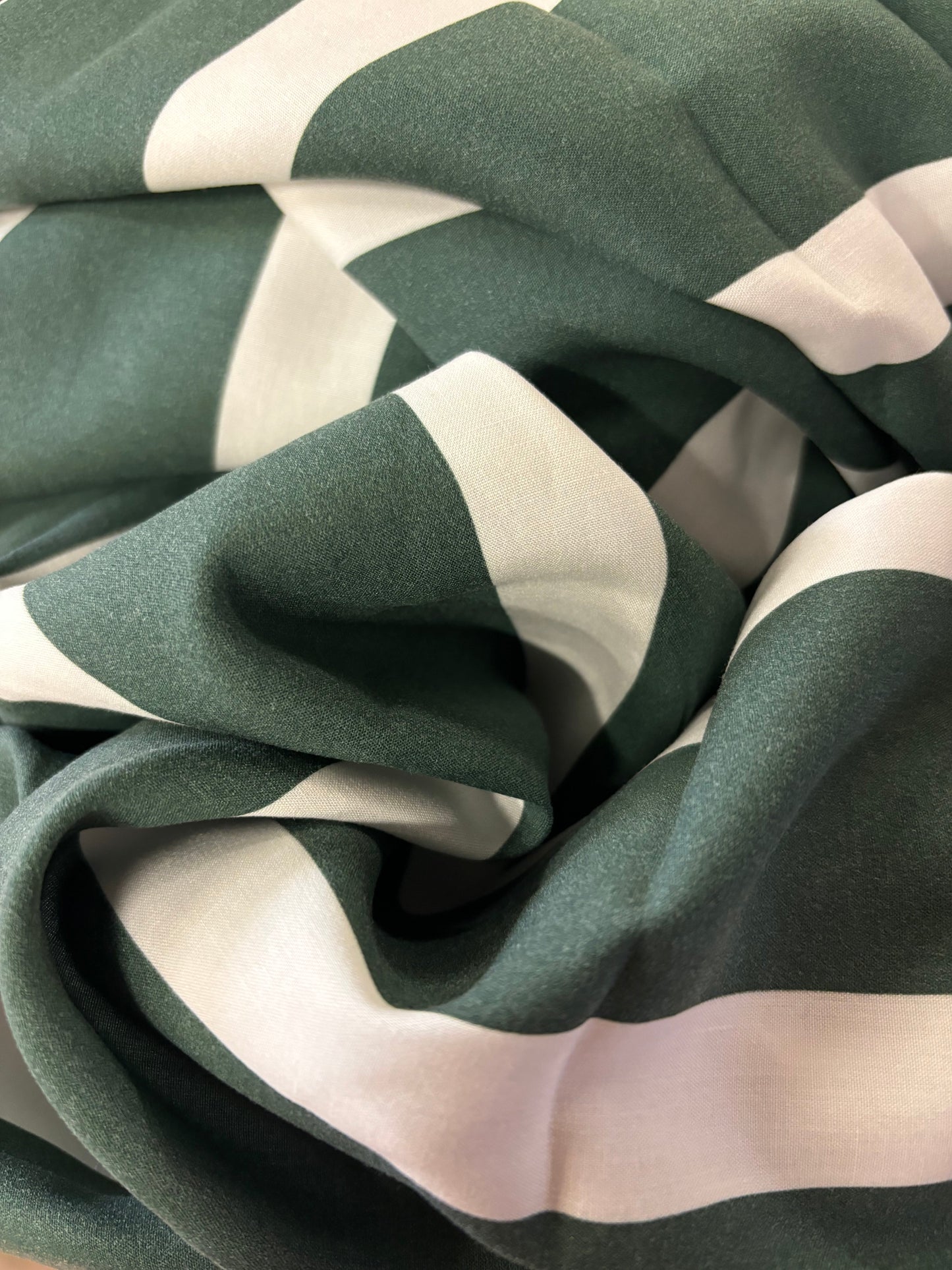 Tissu Marinière verte Coton 250x138cm-Tissu-Autour du Tissu