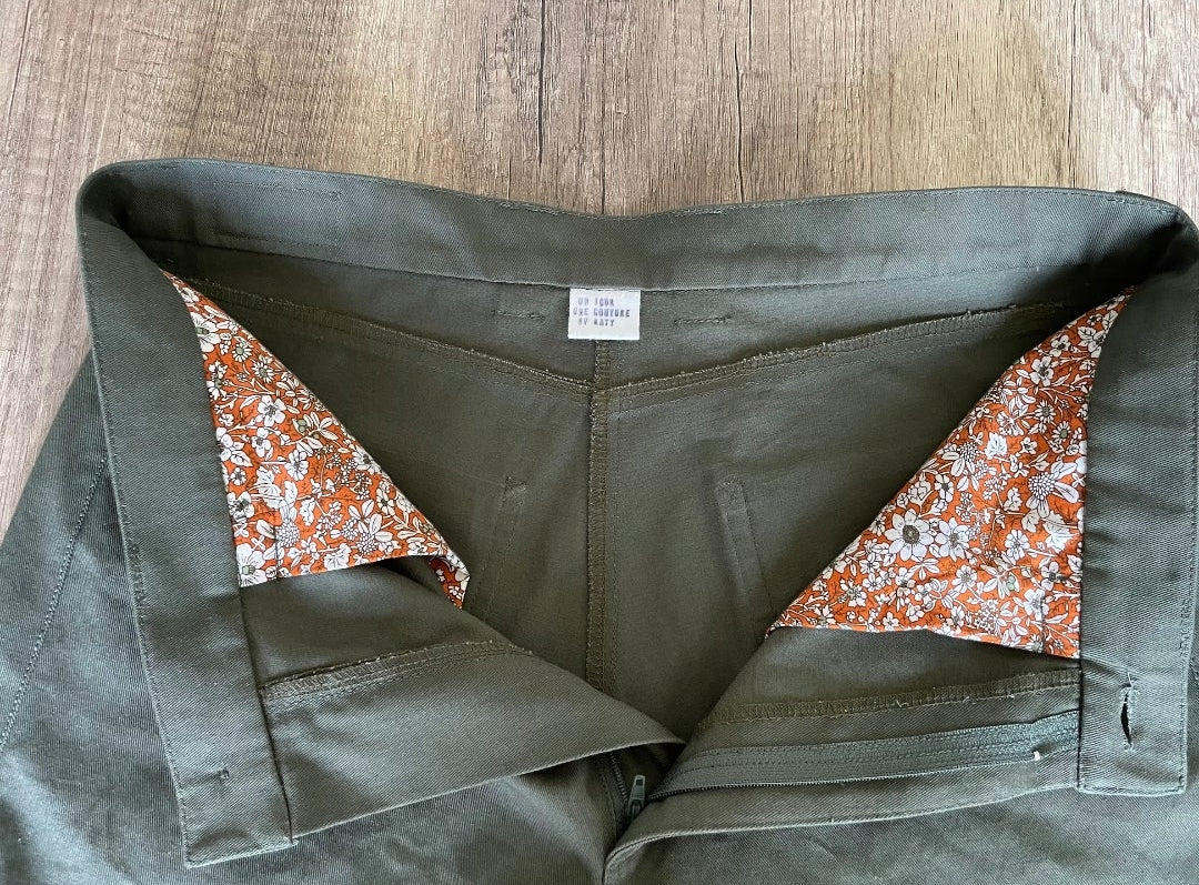 Box Couture Pantalon Impulse — Patron + Tissu + Mercerie — Édition limitée - vue détail | Autour du Tissu