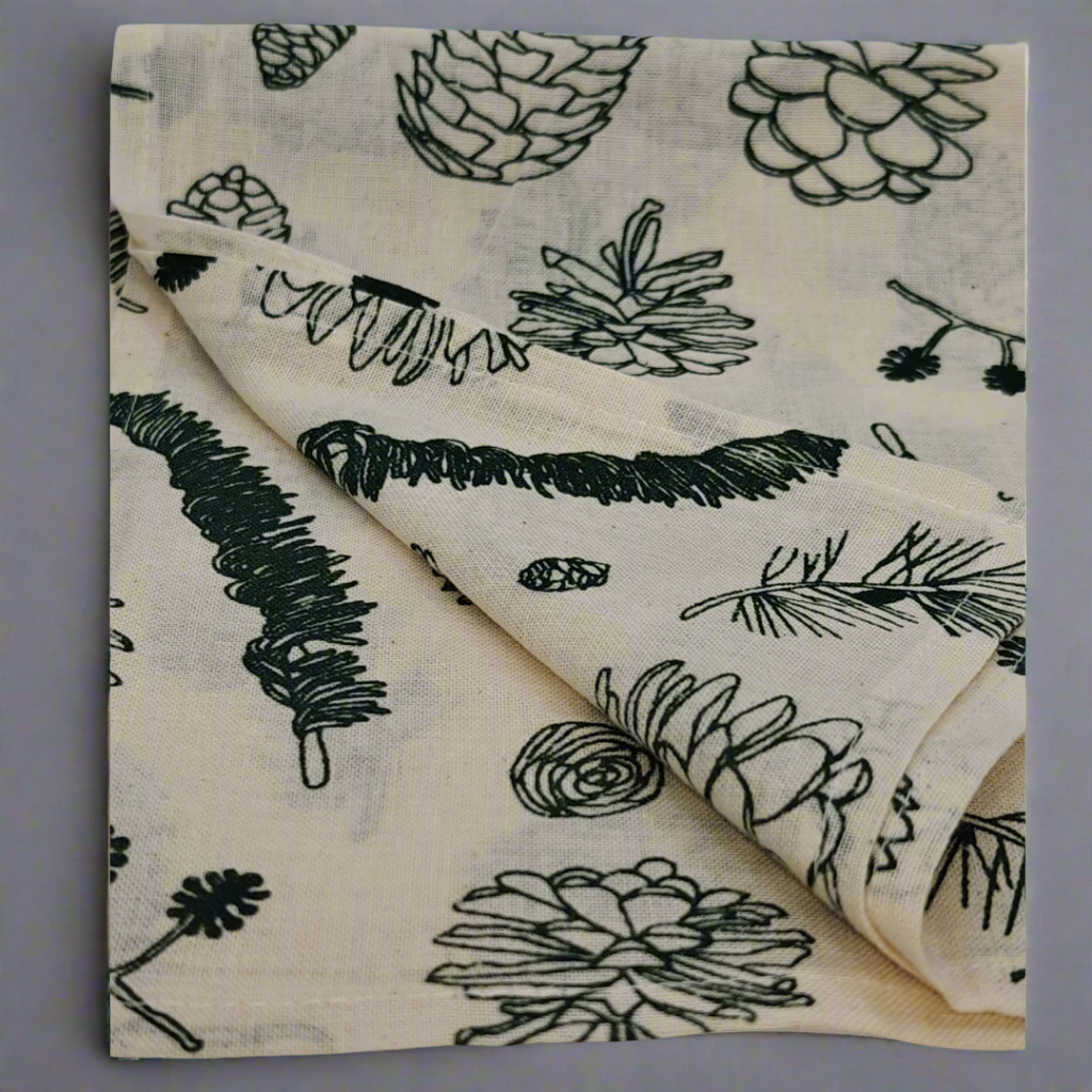 Lot Carrés 4 Coton Bio Imprimés-idée cadeaux-Autour du Tissu