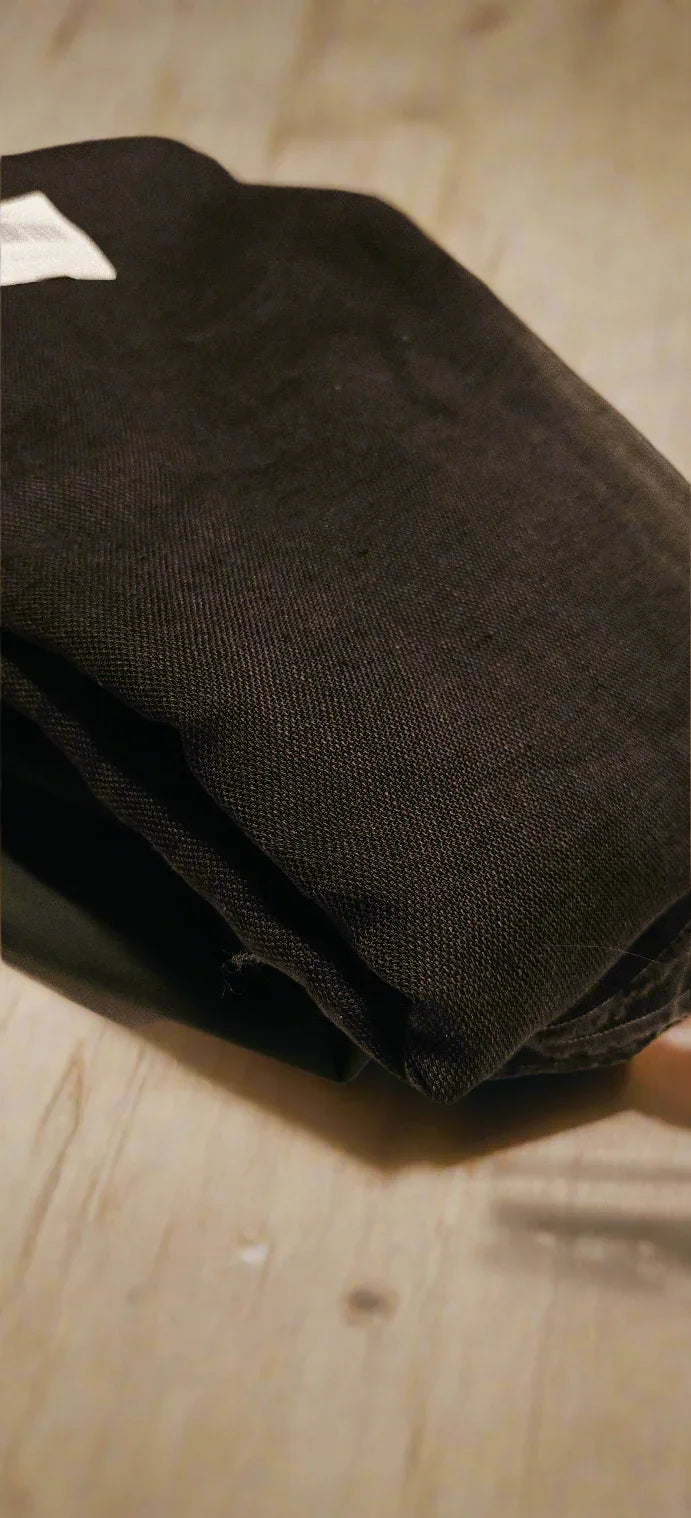 Toile Coton et lin chocolat 300x155 cm - Autour du Tissu