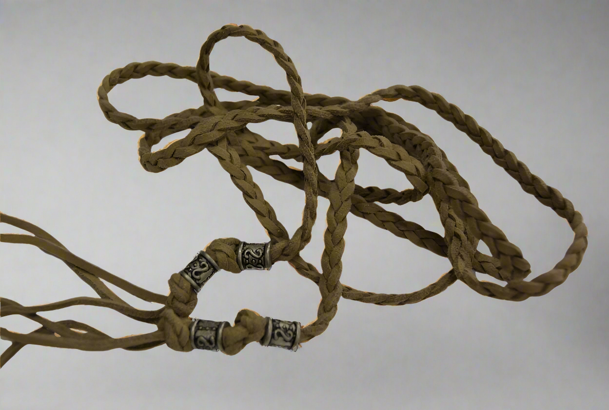 Cordon tresse lacette vert kaki - lacets - Strasbourg Alsace - Autour du Tissu