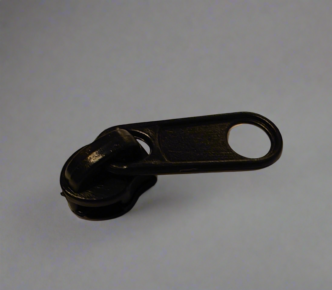 Curseur en métal 4 mm chromé ou noir - curseur fermeture éclair - Strasbourg Alsace - Autour du Tissu