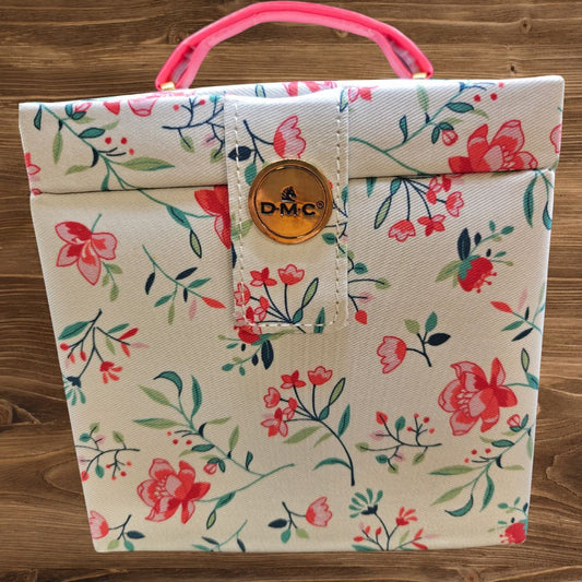 Boite couture DMC en forme de cube ROSE - tissu au mètre - Strasbourg Alsace - Autour du Tissu