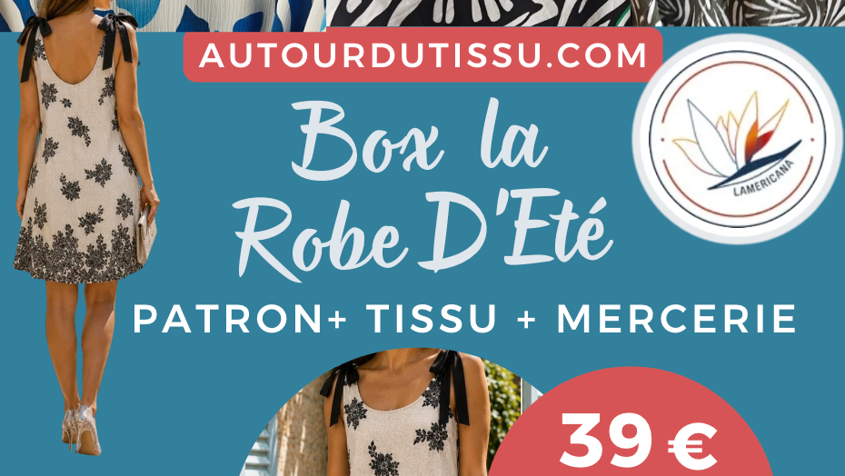Box Couture Robe d'été — Santa, Santinha — Patron + Tissu + Mercerie — Édition limitée