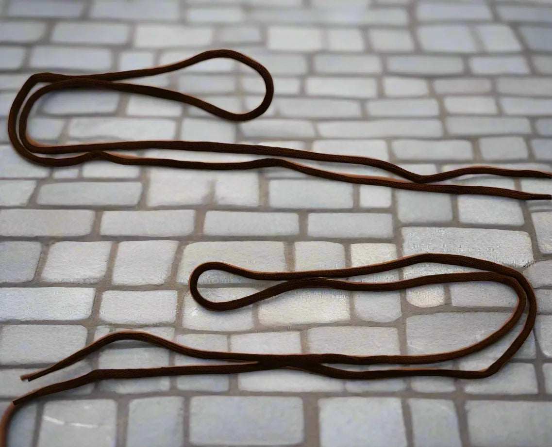 paire de lacet marron brun 90cm-autour du tissu