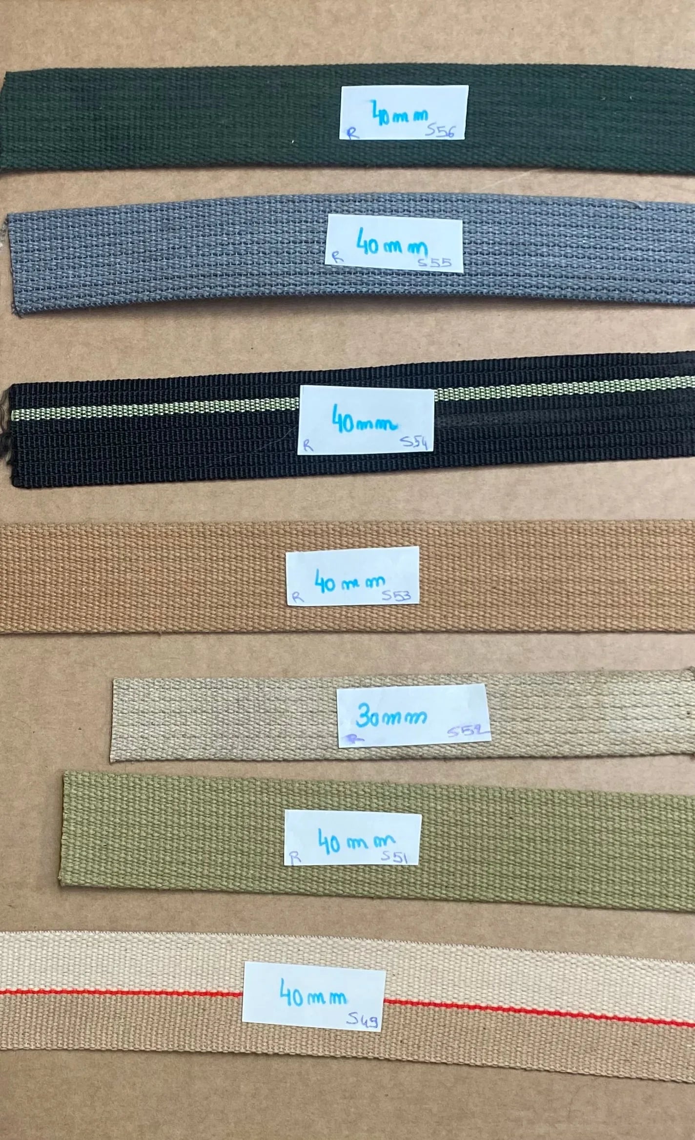 sangle renforcée coton 30 - 40 mm-mercerie-autour du tissu