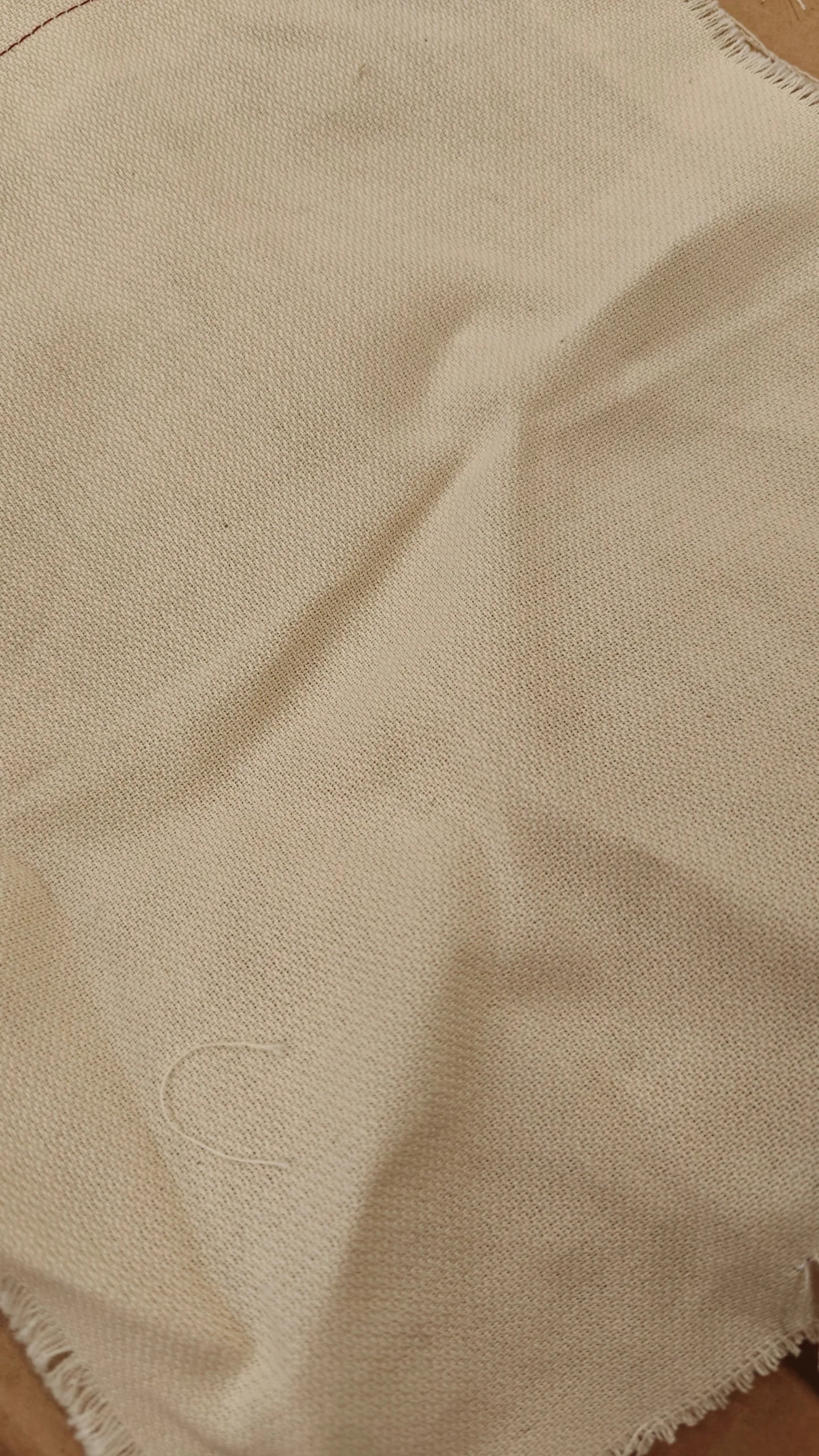 toile coton bio écru 225g/m² - fabrication vosges - qualité exceptionnelle - lai — tissu au mètre | autour du tissu strasbour