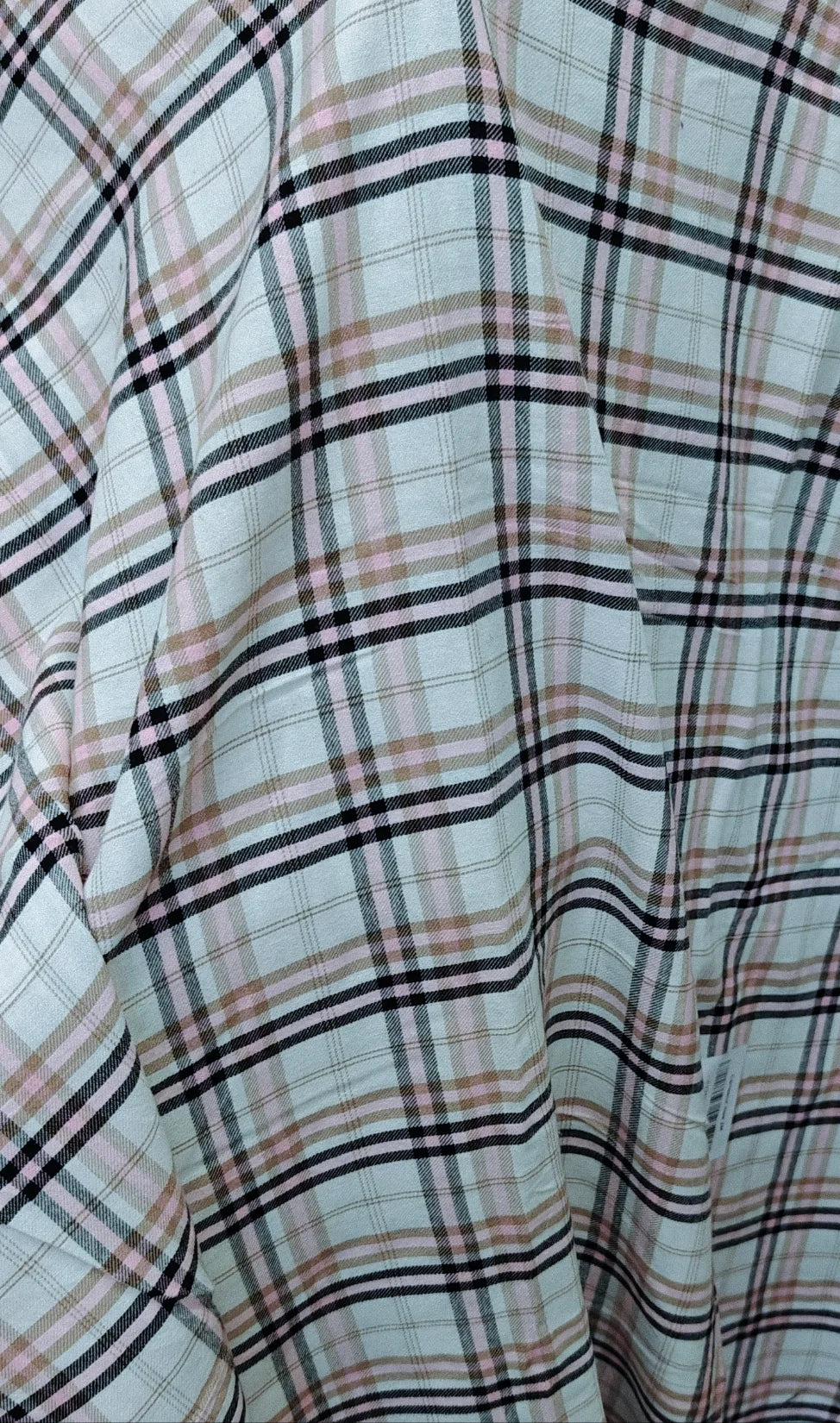 tissu vintage à carreaux rose 200x140cm - autour du tissu