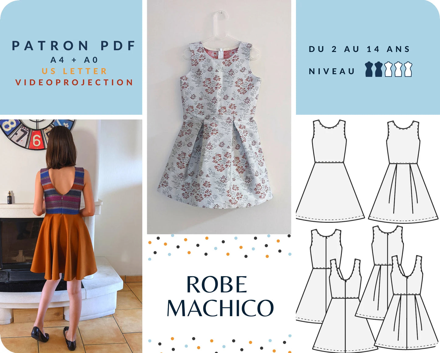 MACHICO - Robe Enfant - du 2 au 14 ans-patron-Autour du Tissu