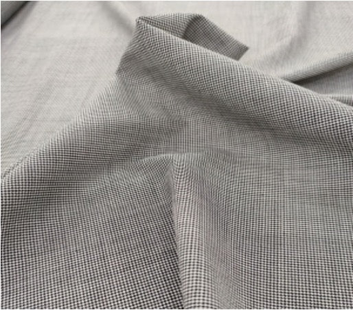 Toile Coton pied-de-poule noir et blanc 200x140cm