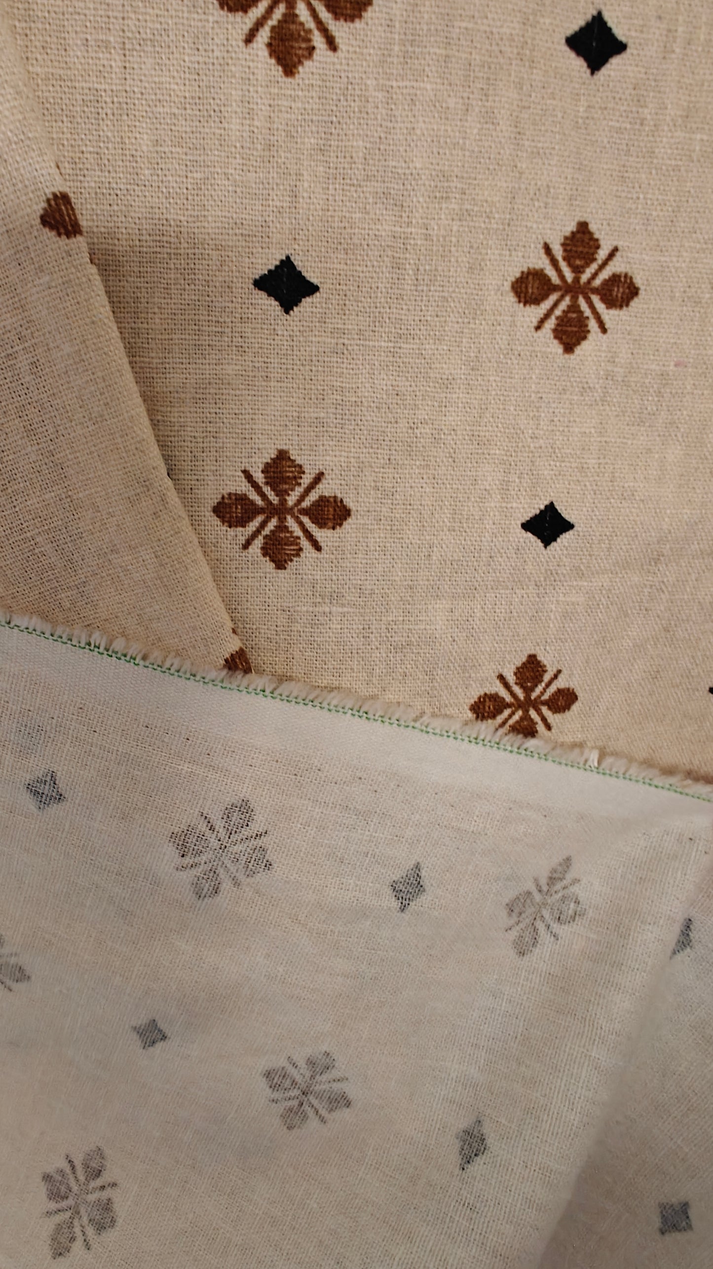 LIN MOTIF ROYAL 100X140 CM