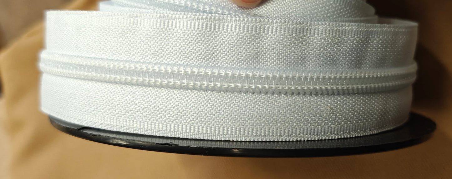 Fermetures Éclair au Mètre 6mm - Zip Bobine - Destockage Haut de Gamme - 1 Curseur/mètre inclus