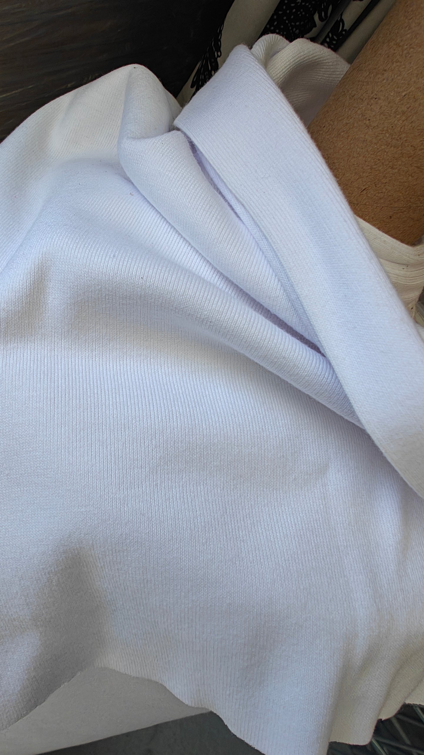 Jersey Fin 100% Coton — Bleu / Gris Chiné / Blanc · au mètre × 150cm | -60%