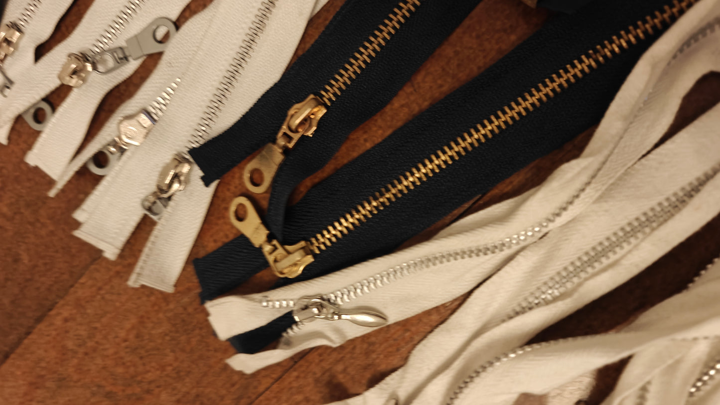 FERMETURE ÉCLAIR SÉPARABLE MÉTALLIQUE 25 À 70 CM - PLUSIEURS COULEURS | GILET, CARDIGAN, VESTE ENFANT, BLOUSON