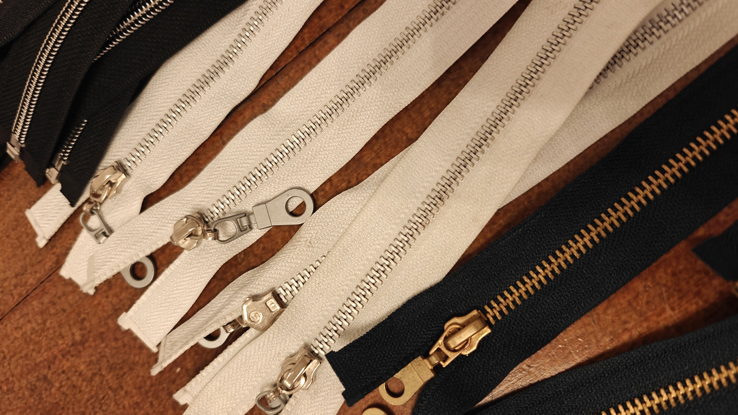 FERMETURE ÉCLAIR SÉPARABLE MÉTALLIQUE 25 À 70 CM - PLUSIEURS COULEURS | GILET, CARDIGAN, VESTE ENFANT, BLOUSON