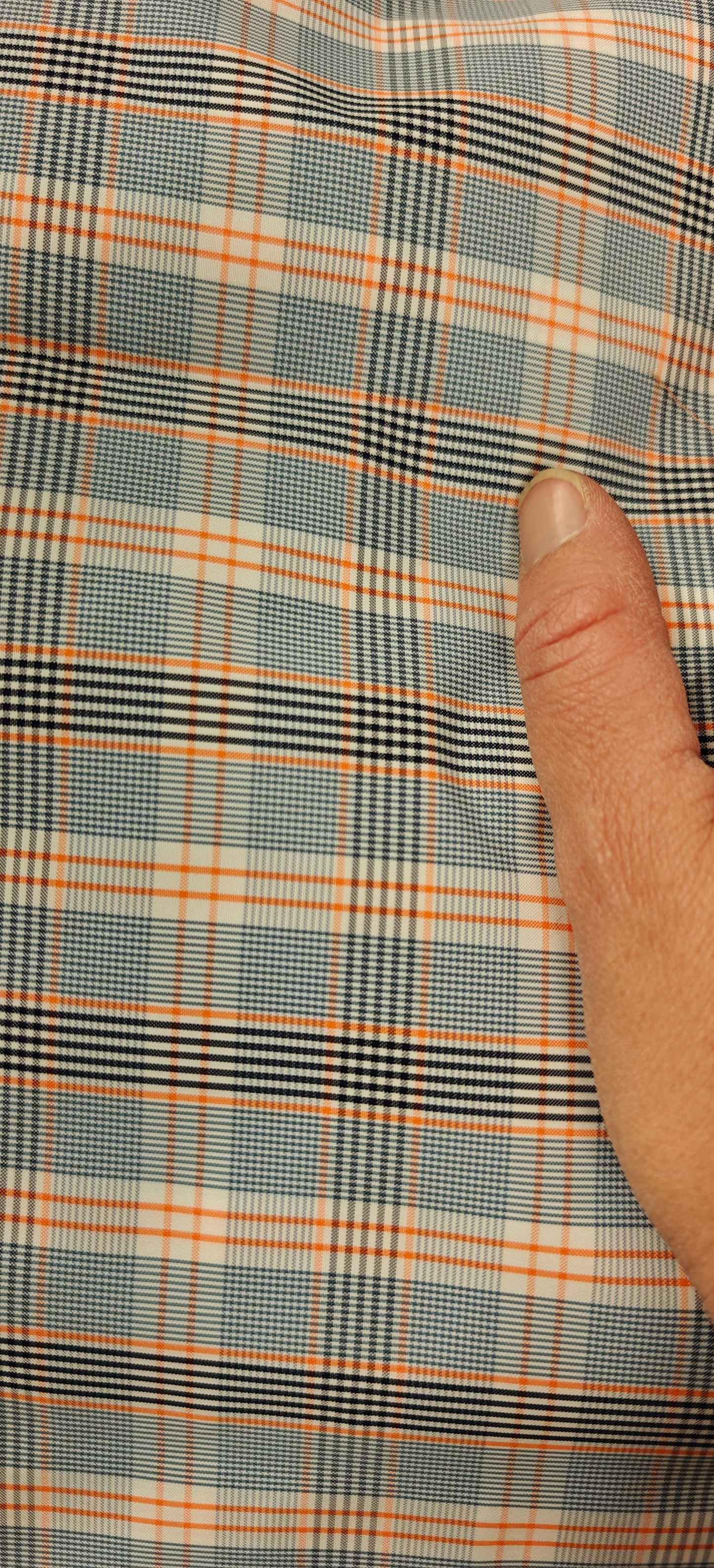 Détail tissu - Imperméable Vintage à carreaux, 100x147c