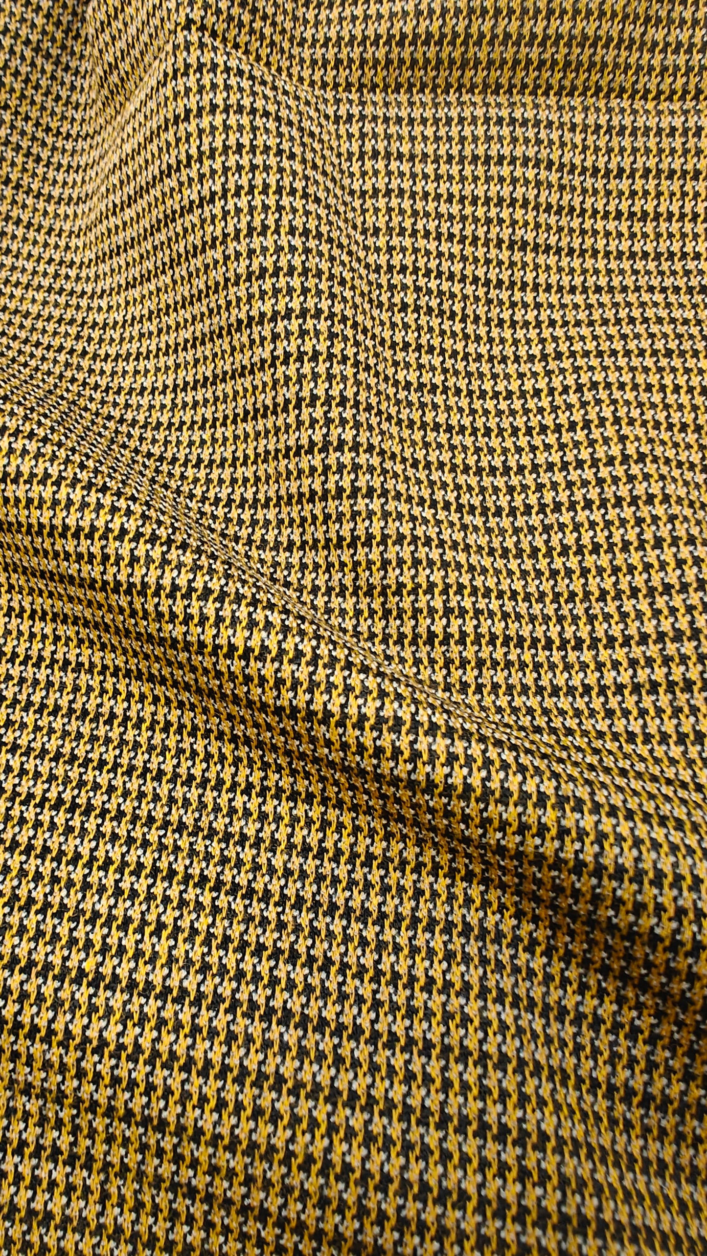 Jersey Vintage Pied-de-Poule Marron 200x134cm - tissu jersey - Strasbourg Alsace - Autour du Tissu