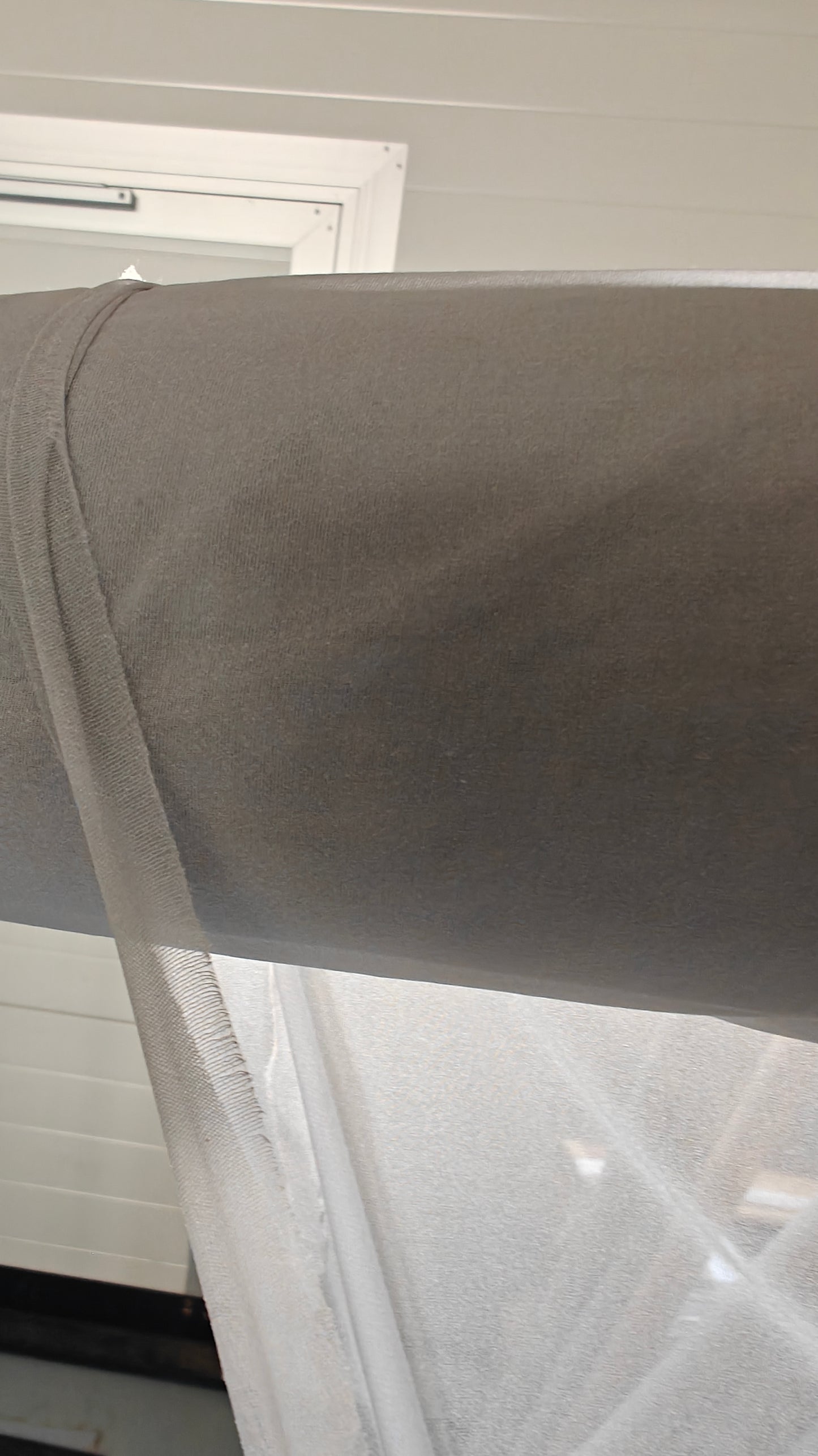 thermocollant fin gris au metre x150cm