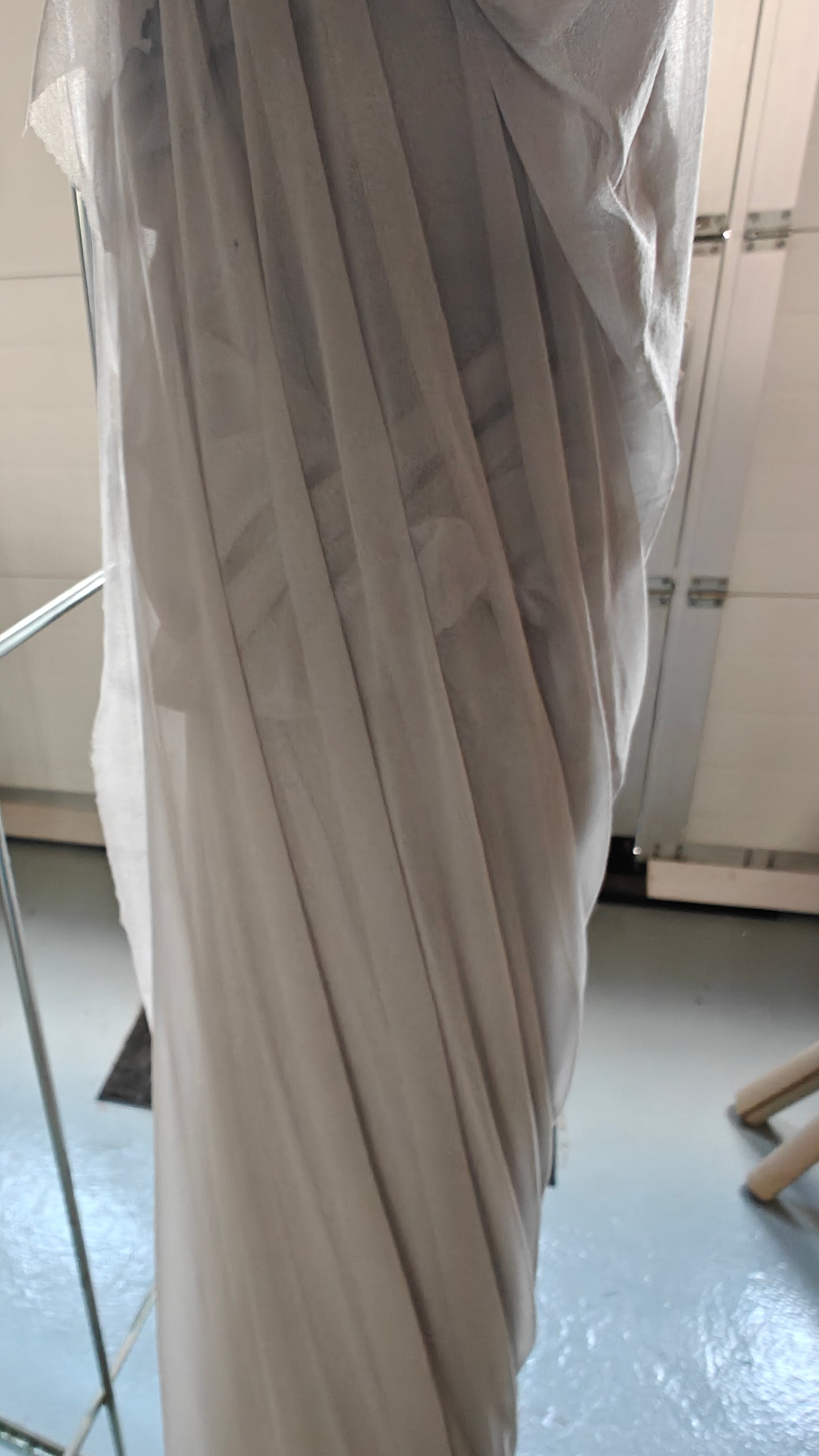 thermocollant fin gris au metre x150cm