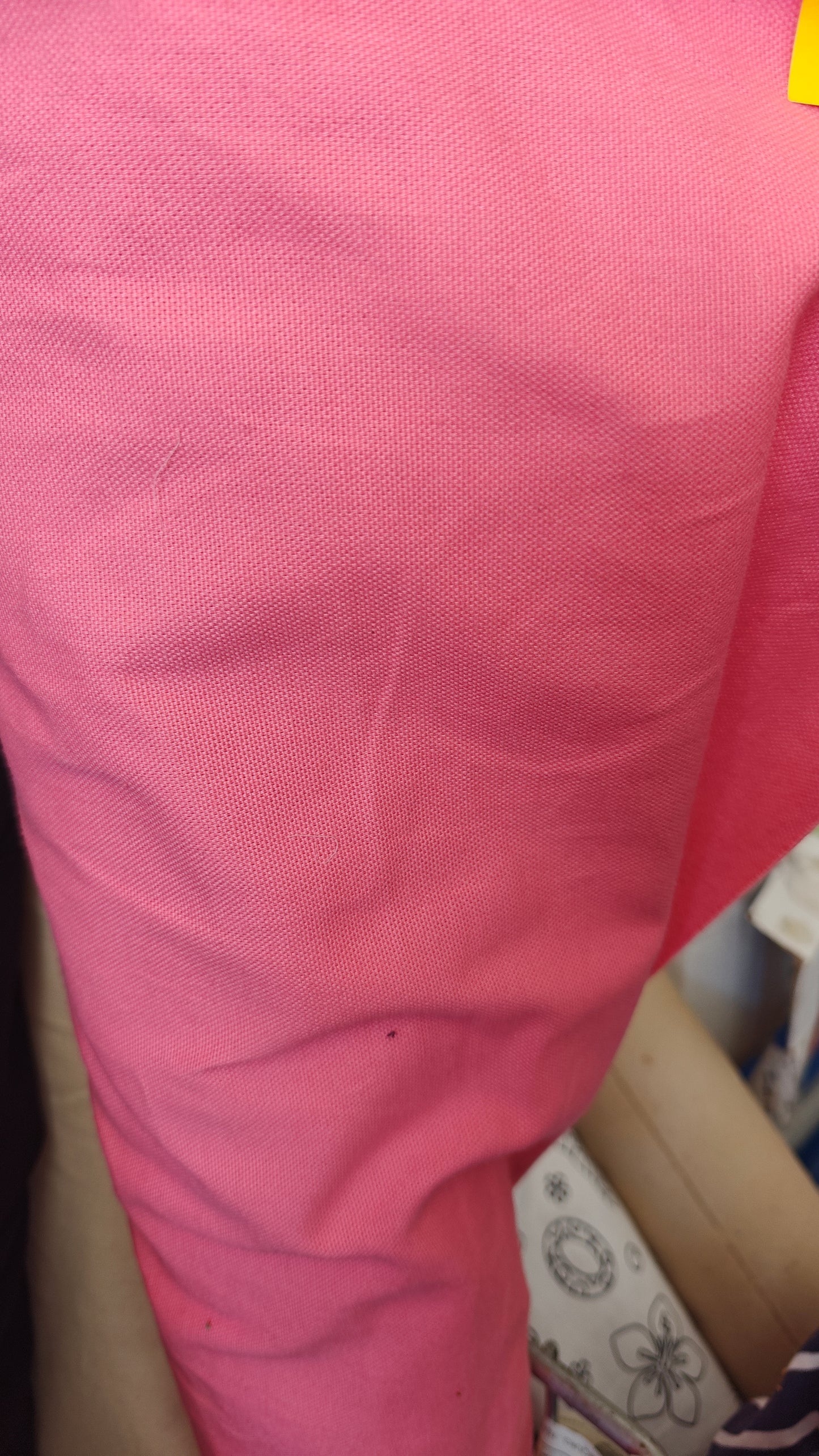 Toile coton rose