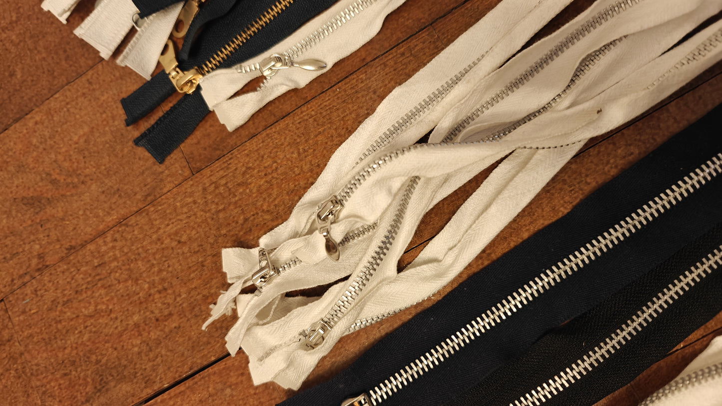 FERMETURE ÉCLAIR SÉPARABLE MÉTALLIQUE 25 À 70 CM - PLUSIEURS COULEURS | GILET, CARDIGAN, VESTE ENFANT, BLOUSON