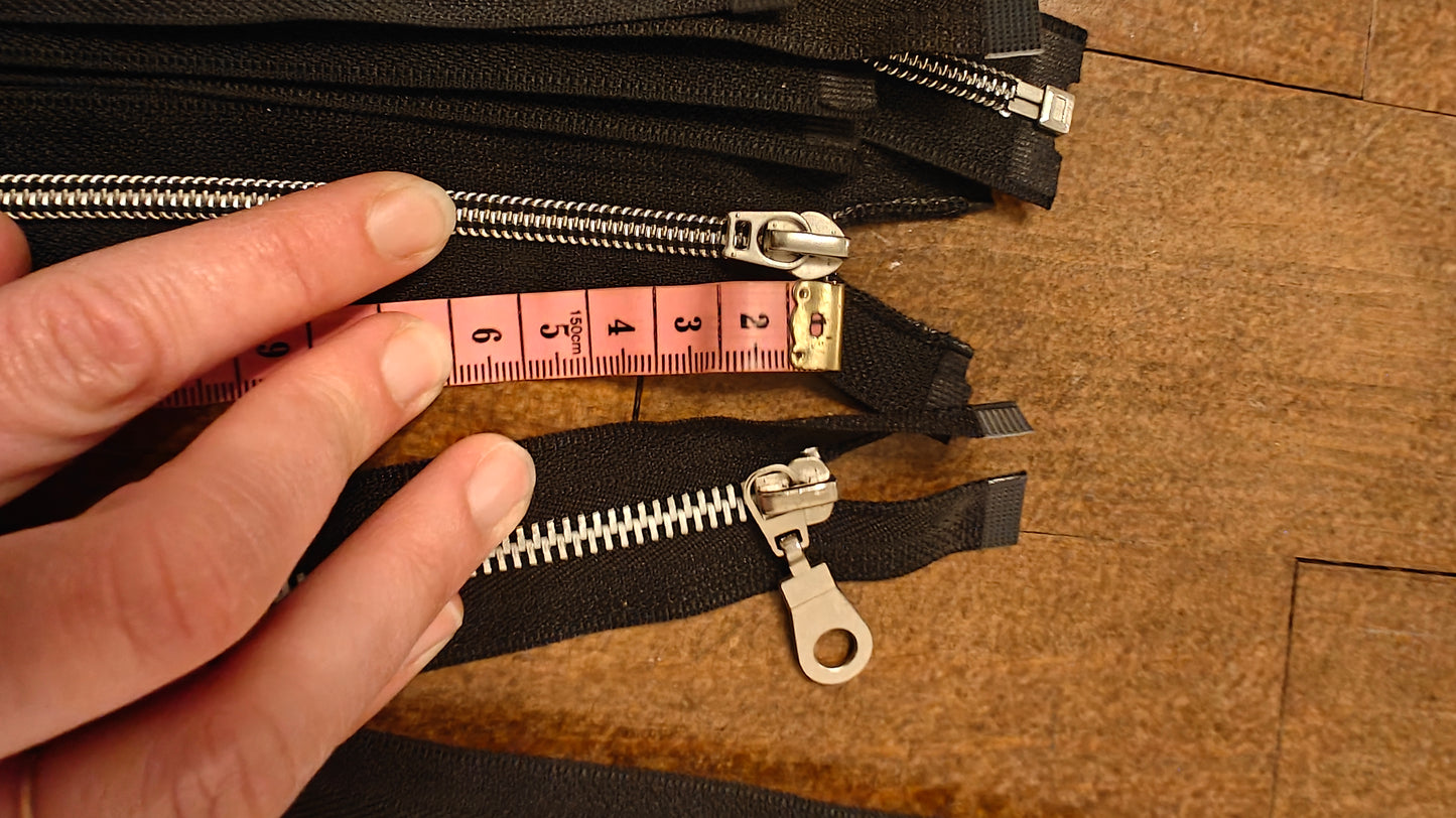 FERMETURE ÉCLAIR SÉPARABLE MÉTALLIQUE 25 À 70 CM - PLUSIEURS COULEURS | GILET, CARDIGAN, VESTE ENFANT, BLOUSON