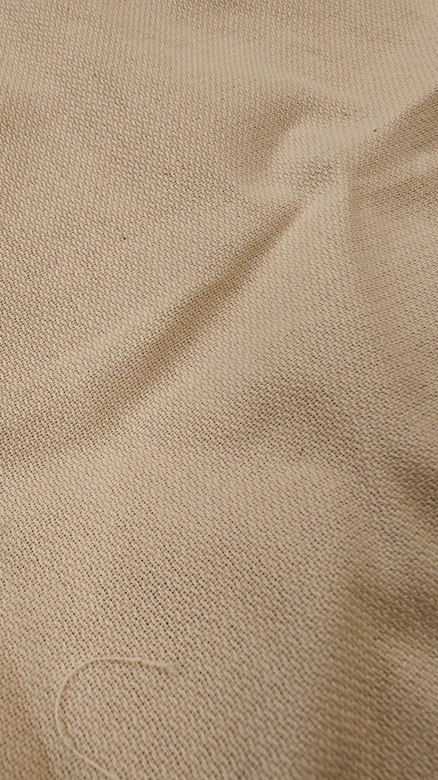 Toile Coton Bio Écru 225g/m² - Fabrication Vosges - Qualité Exceptionnelle - Laize 180cm au mètre