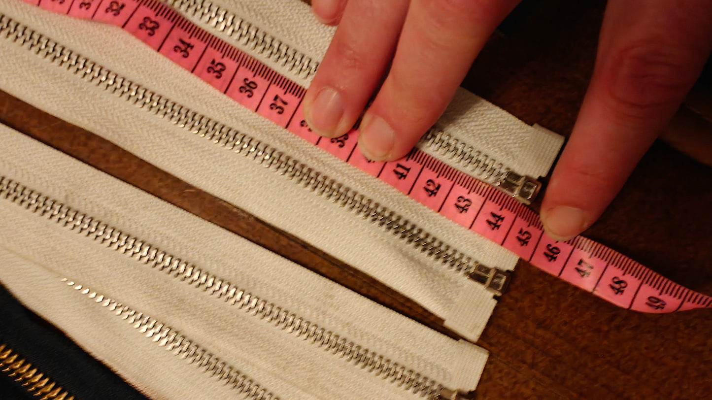 FERMETURE ÉCLAIR SÉPARABLE MÉTALLIQUE 25 À 70 CM - PLUSIEURS COULEURS | GILET, CARDIGAN, VESTE ENFANT, BLOUSON