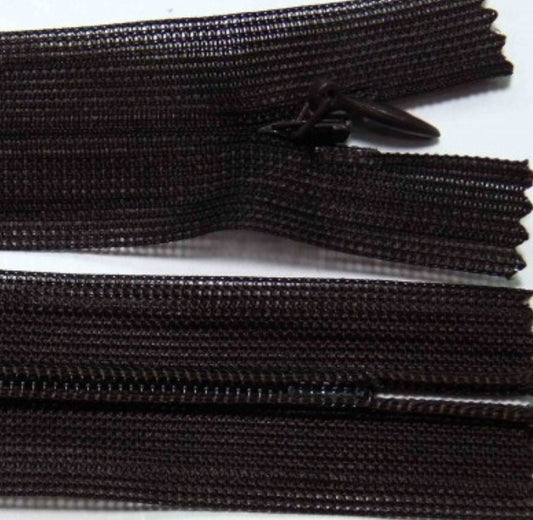 Fermeture éclair Zip invisible 22cm Noir - fermeture éclair couture - Strasbourg Alsace - Autour du Tissu