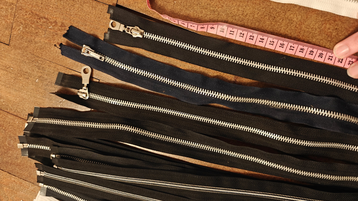 FERMETURE ÉCLAIR SÉPARABLE MÉTALLIQUE 25 À 70 CM - PLUSIEURS COULEURS | GILET, CARDIGAN, VESTE ENFANT, BLOUSON