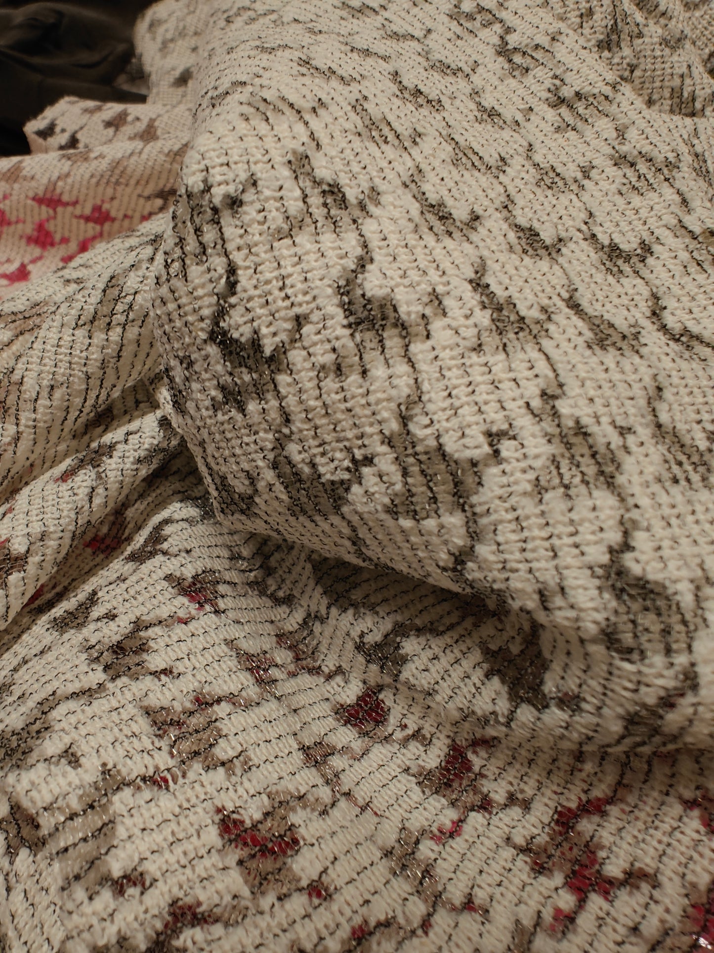 Dentelle Vintage pied de poule 200x100cm - galon décoratif - Strasbourg Alsace - Autour du Tissu