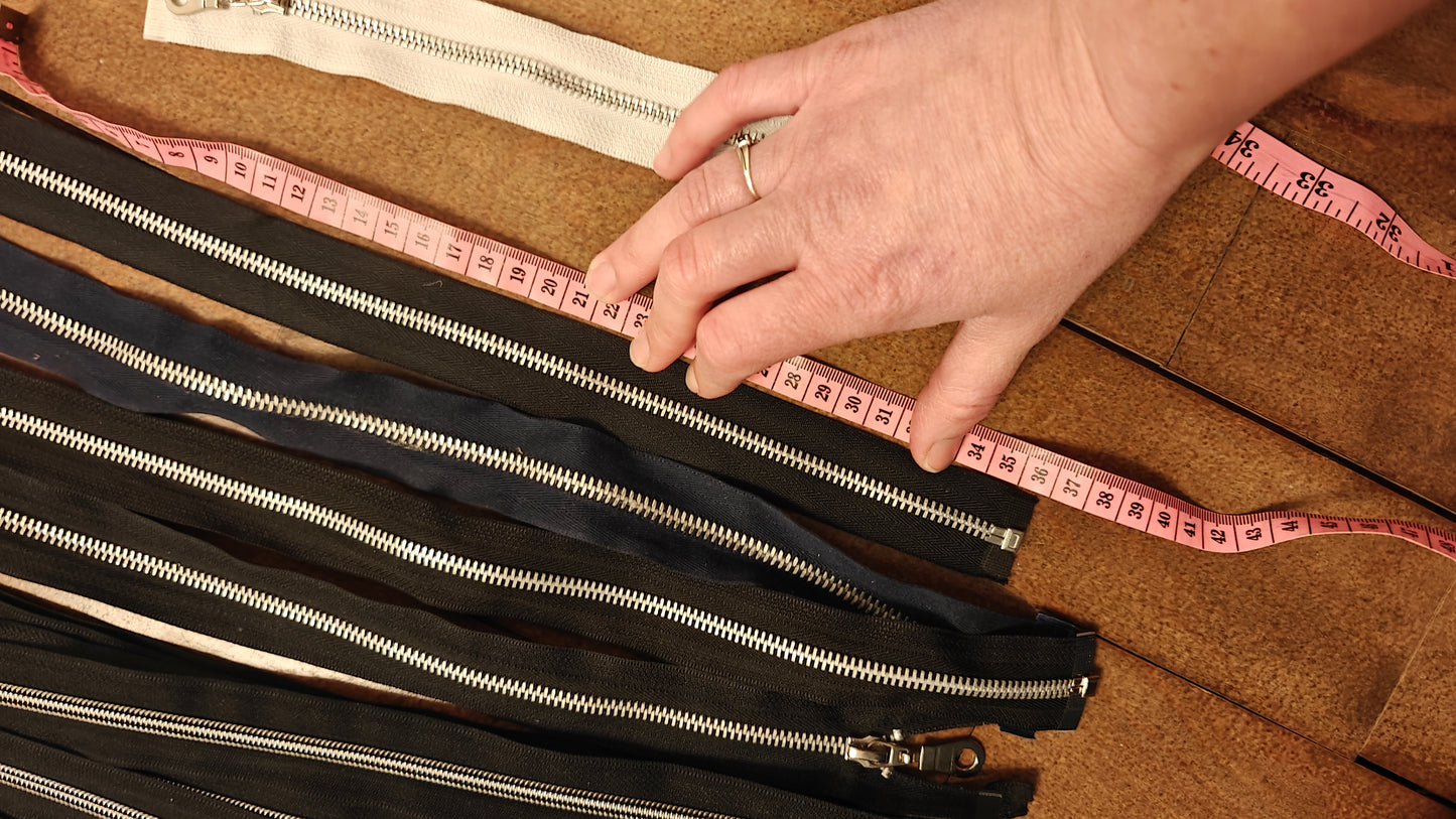FERMETURE ÉCLAIR SÉPARABLE MÉTALLIQUE 25 À 70 CM - PLUSIEURS COULEURS | GILET, CARDIGAN, VESTE ENFANT, BLOUSON