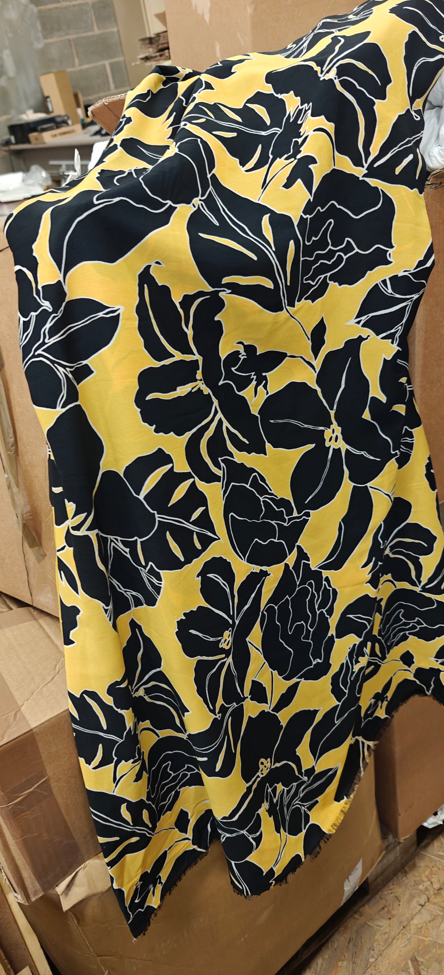 Viscose Crêpe Fleurie 160x140cm