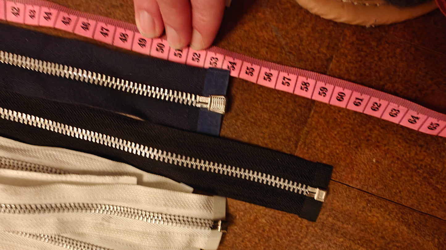 FERMETURE ÉCLAIR SÉPARABLE MÉTALLIQUE 25 À 70 CM - PLUSIEURS COULEURS | GILET, CARDIGAN, VESTE ENFANT, BLOUSON