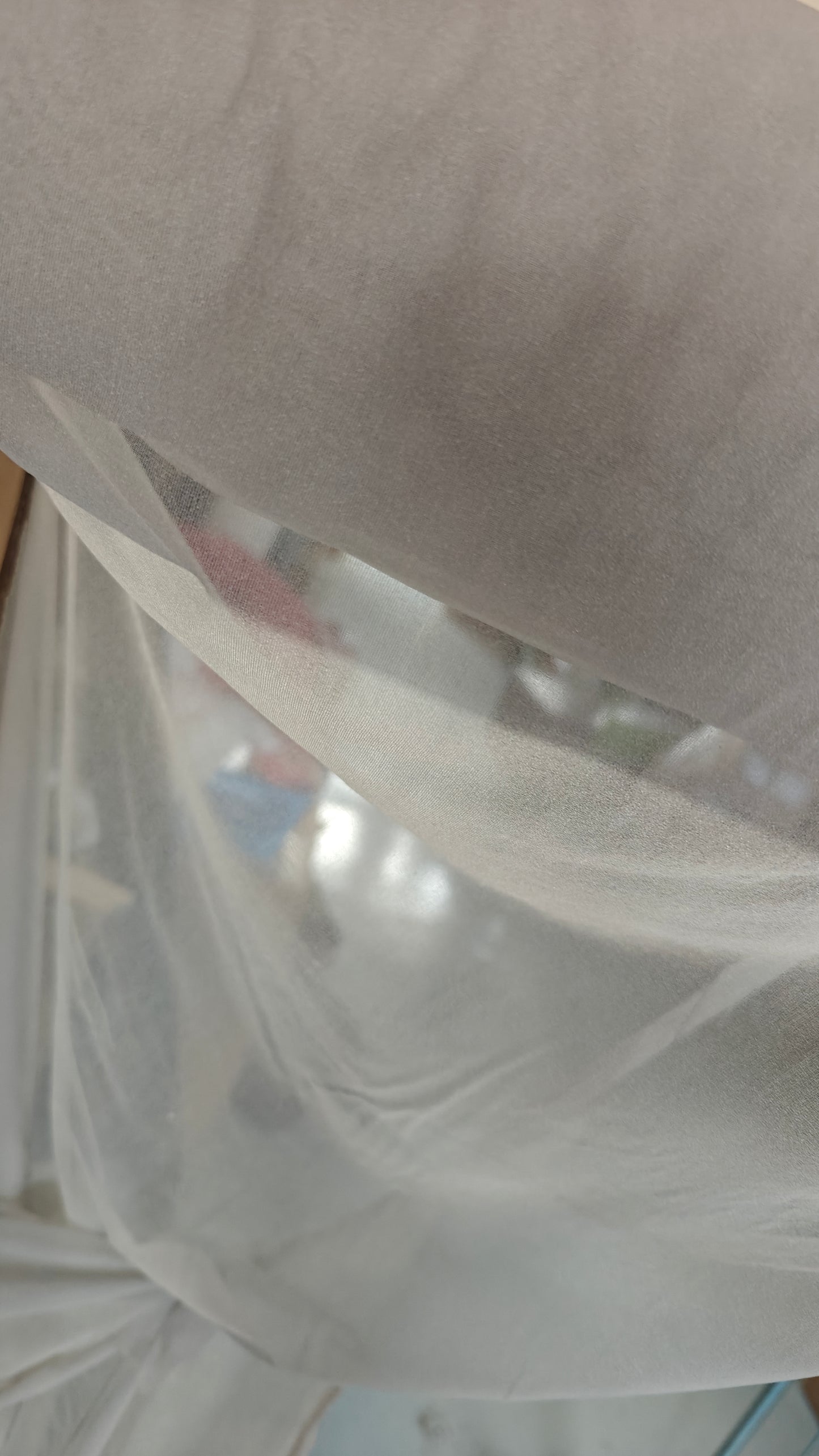 thermocollant fin gris au metre x150cm