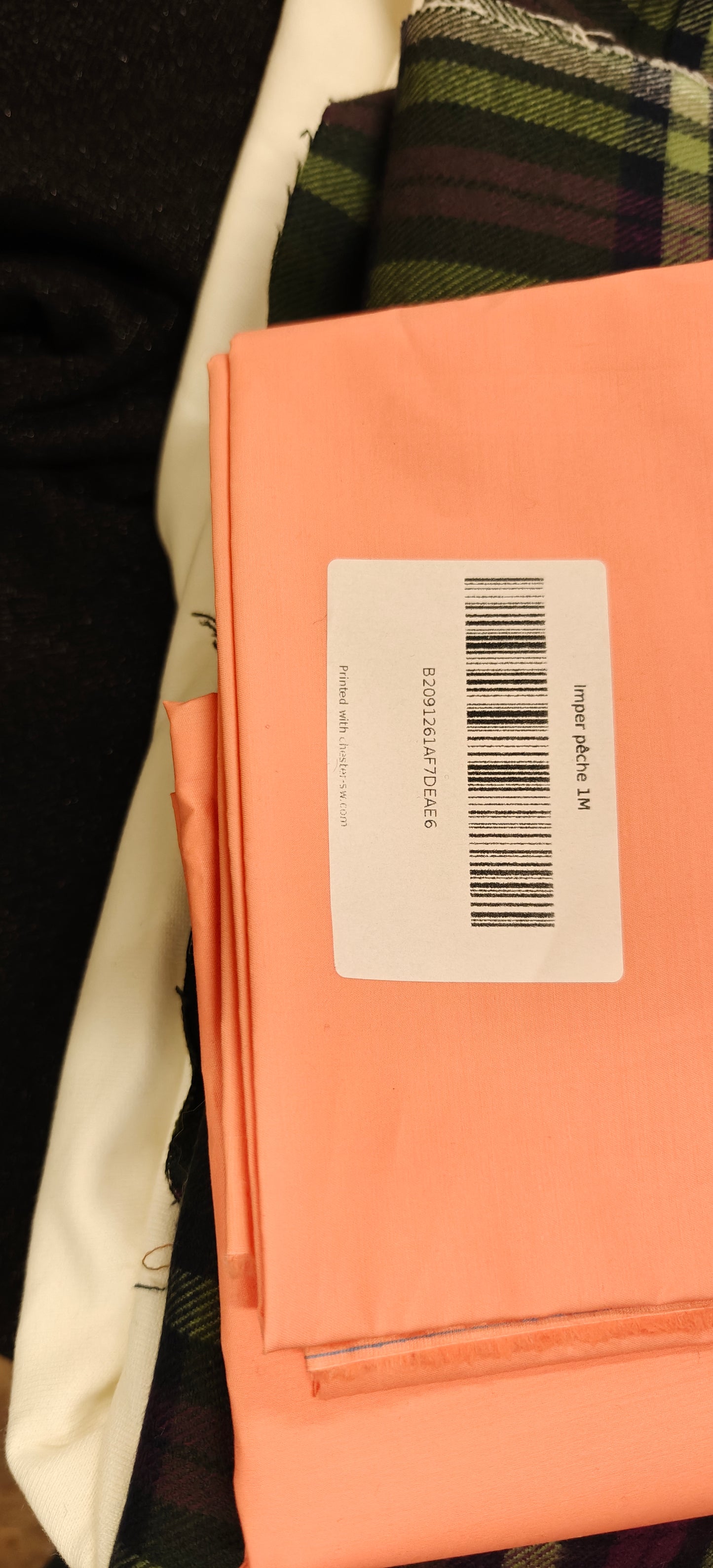 Doublure Saumon Pêche polyester 300x140cm