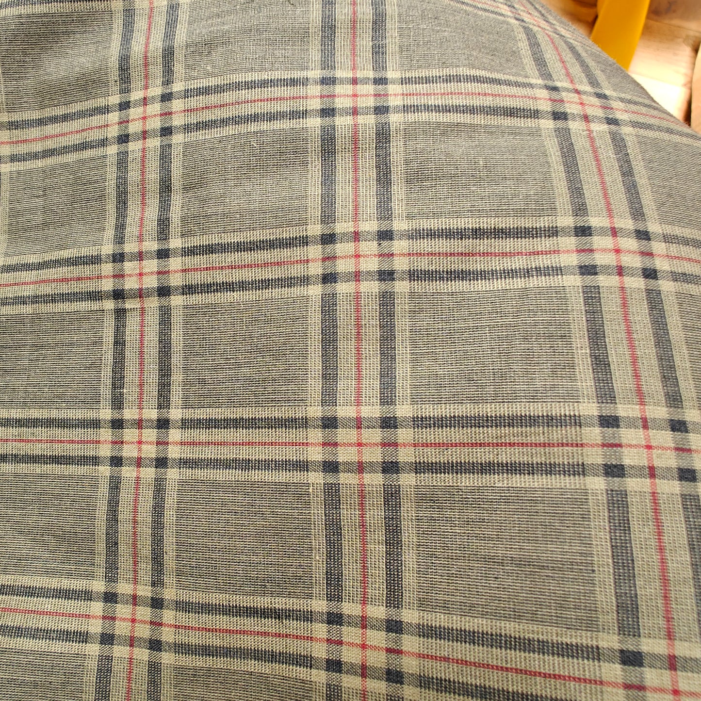 Vintage Carreaux Gris 210x155cm-Tissu-Autour du Tissu